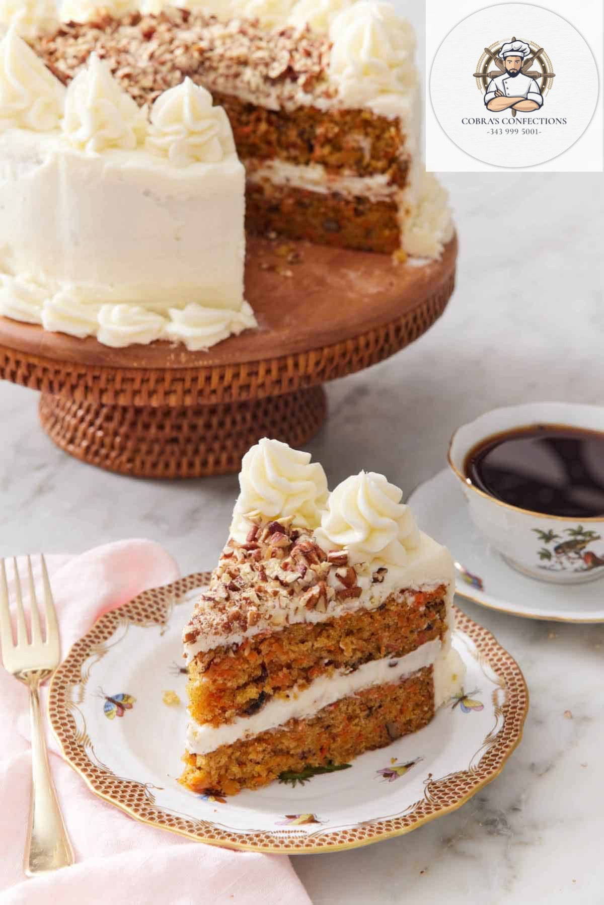 Pineapple Carrot Walnut Torte 10"