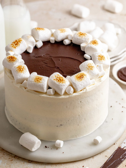Hot Chocolate Marshmallow Torte